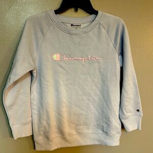 NEW Kids XL LILAC champion crew neck